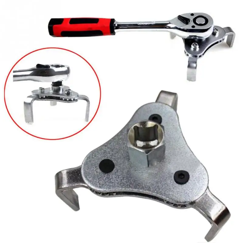 

2018 Universal Car Repair Tools Adjustable Two Way Oil Filter Wrench Tool with 3 Jaw Remover Tool for Cars Trucks