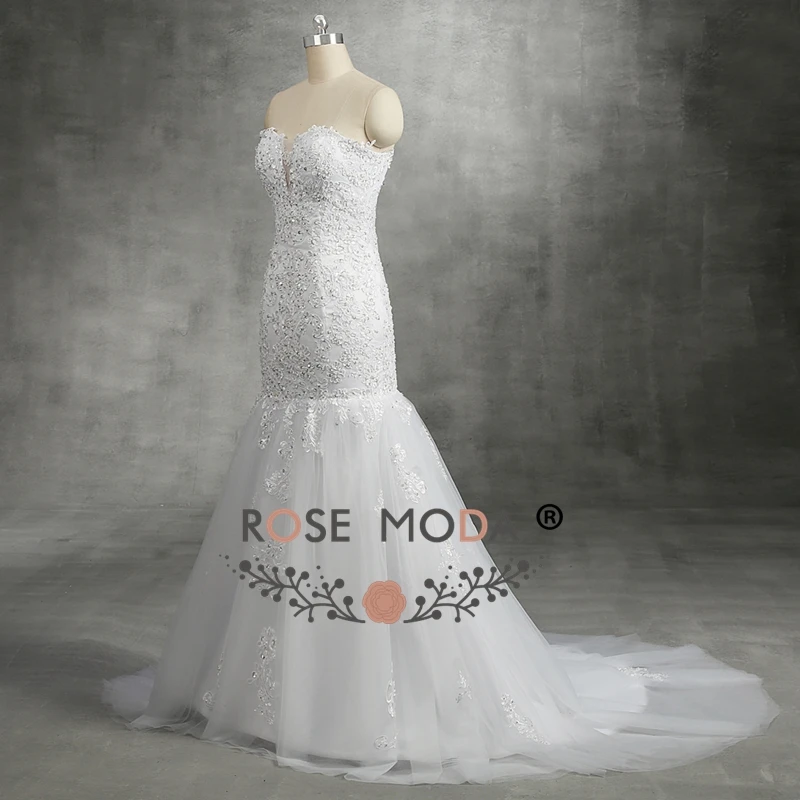 Розовое Moda кружевное свадебное платье русалки на шнуровке сзади Свадебное