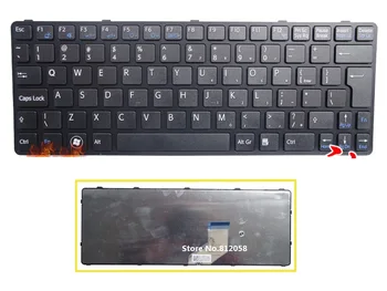 

SSEA Brand New UI Keyboard black for SONY SVE 11 SVE11 111A11T 11115CP with frame laptop
