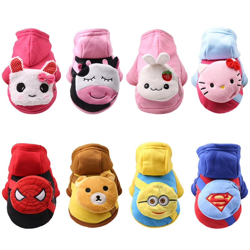 

Pet Dog Clothes Cartoon For Dogs Costume Hoodies Winter Dog Coat Jackets Puppy Outfit Pet Overalls For Dogs Pets Clothing XS-XXL