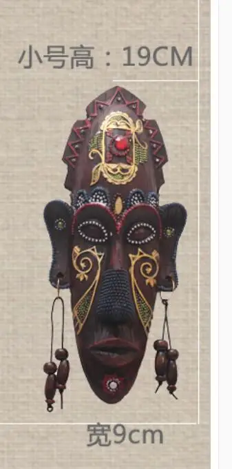 Африканские экзотические фигурки маска Висячие настенные украшения Фреска кулон черный и белый изделия из смолы navidad