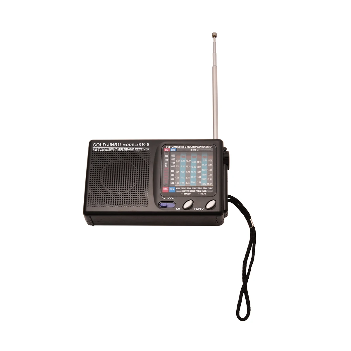 1pc Portable Full Band Radio Professional World Band Radio Receiver Supports DSP AM/FM/MW/SW Stereo Mayitr