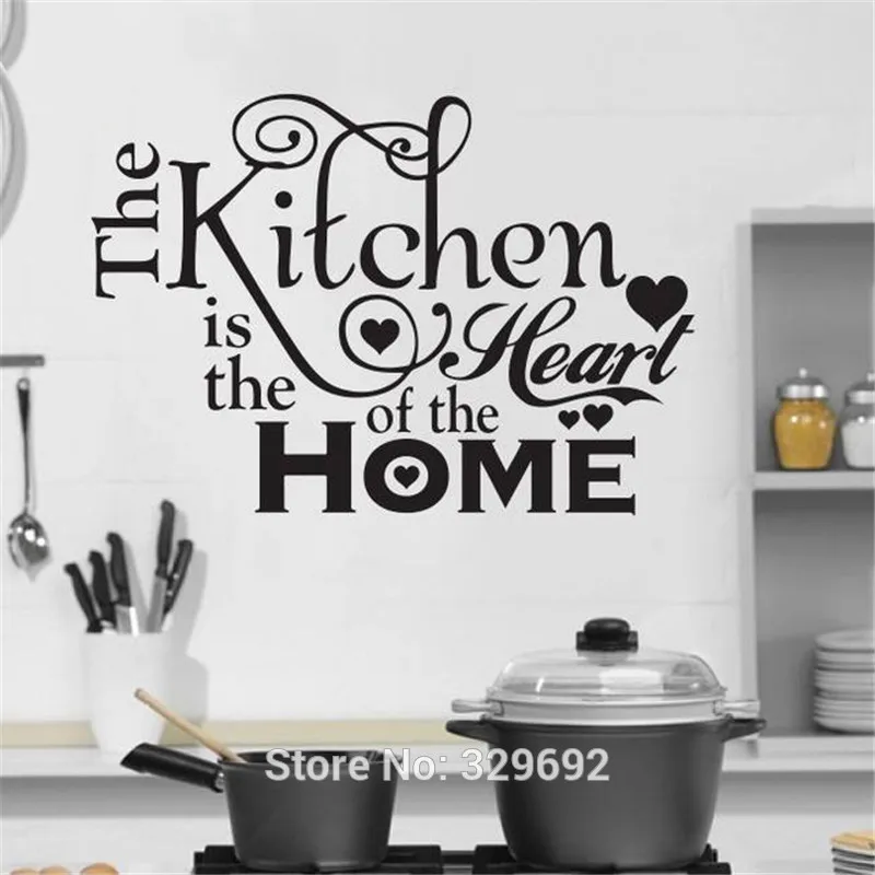 Kitchen House of Love Vinyl Wall Sticker Home Decor Stikers For Wall Decoration Kitchen Wall Stickers DIY