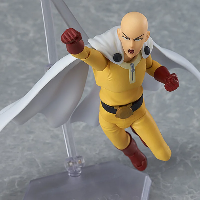 Новый хороший ПВХ Figma 310 Saitama One Punch Man фигурка аниме желтая кукла Супермена модель