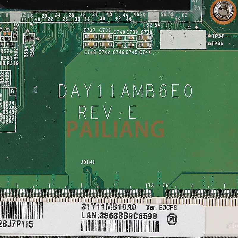 Материнская плата для ноутбука HP Pavilion 15 P I7 CPU материнская ПК DAY11AMB6E0 полностью