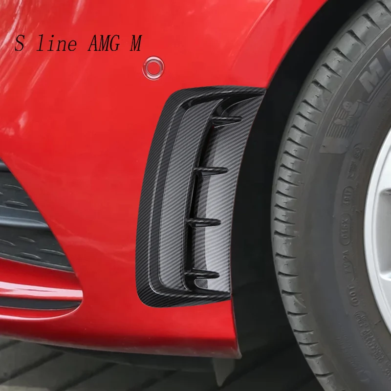 

Car styling front Side Mirror body Stickers Cover Fog light Trim decorative For Mercedes Benz A Class A180 A200 auto Accessories