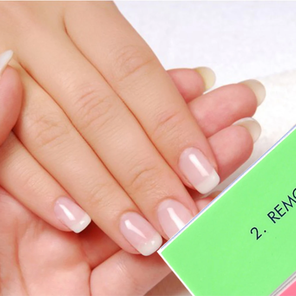 

5PCS Candy Color Professional Nail Buffers 4 Sides Colorful Nail File Sponge Block Shaping Smooth Polishing Nail Tools