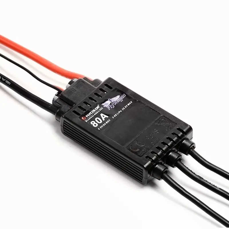 

Flycolor FlyDragon V1-80A ESC 2-6S 5-12S SBEC 5.5V/5A OPTO for RC hobby model aircraft helicopter electronic speed controller
