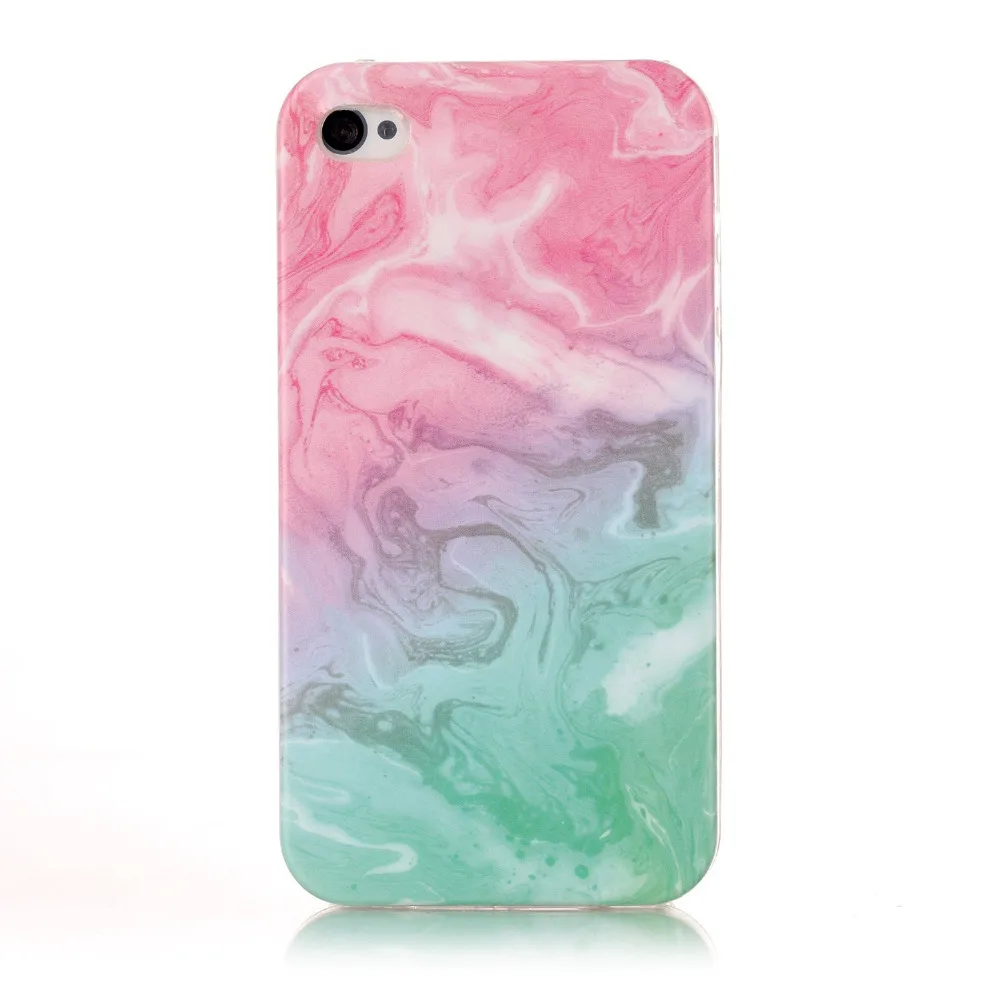 

Cyato Abstract Art painting Case For iphone 5 5S 5C Case Gradient Color Marble Anti-knock Soft Silicone Back Cover Coque Fundas
