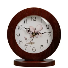 #a quiet Originality jow deskclock Simple circular Bedroom Desk Table Clock Living Room Decoration Candy gift white