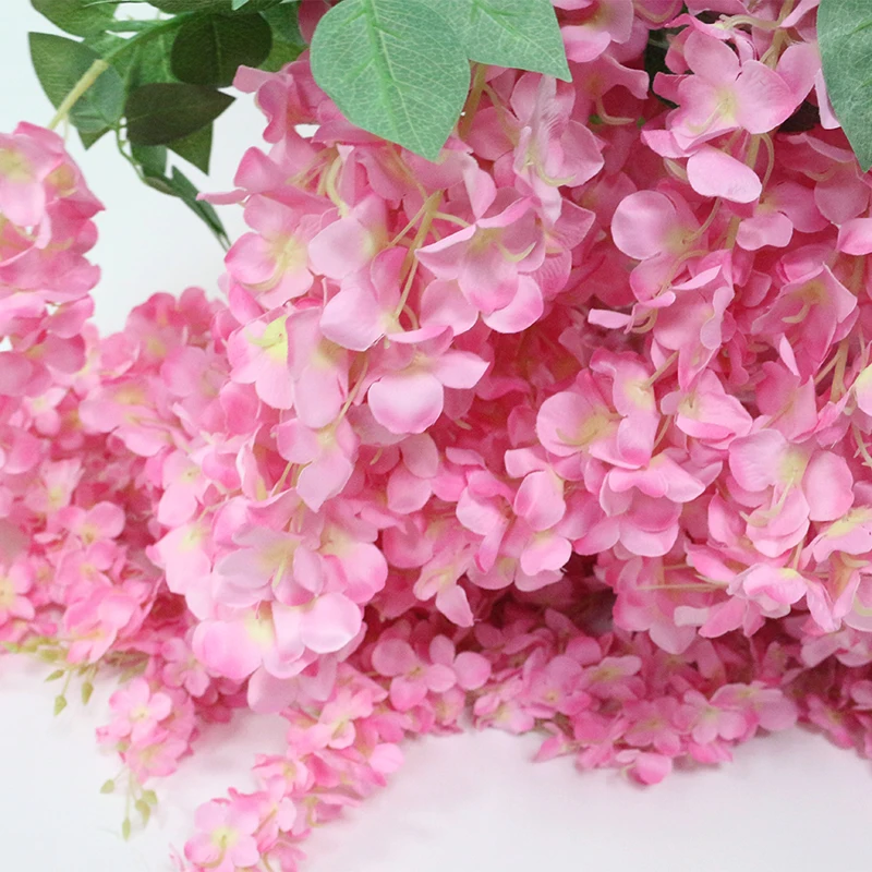 JAROWN Artificial Wisteria Wedding Decorations Flower Vines Silk Flowers For Wedding Home Party DIY Decor Accessories (3)