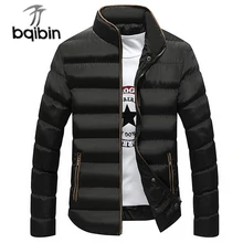 Зимние куртки, новые мужские пальто, повседневные однотонные парки, мужская верхняя одежда со стоячим воротником, мужские куртки, брендовая одежда размера плюс 4XL