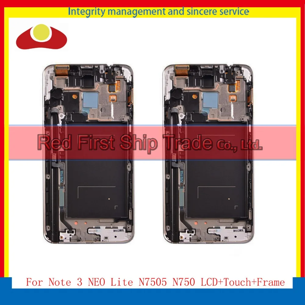 

5Pcs/lot DHL For Samsung Galaxy Note 3 NEO Lite N7505 N750 Full Lcd Display Touch Screen Digitizer Assembly Complete With Frame