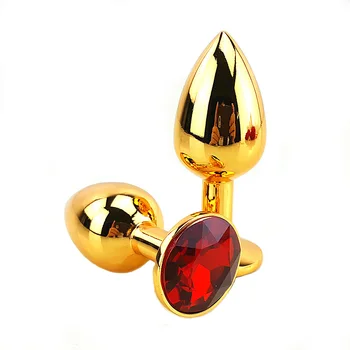 12 Colors,Metal Mini Anal Toys Butt Plug Size 75X28mm Booty Beads Stainless Steel+Crystal anal Jewelry Sex Toys,Sex products,034 2
