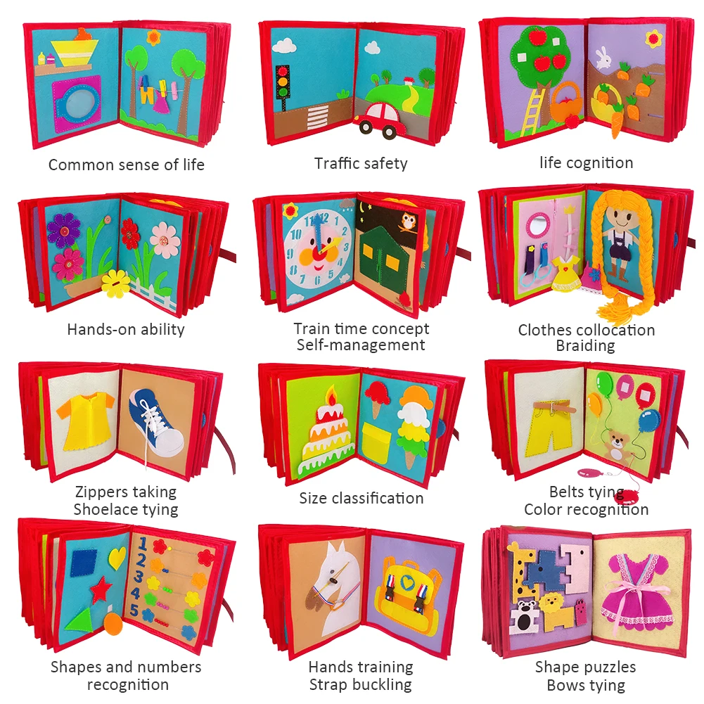 Criança Pano Livro Não-tecido Panting Manual Inteligência Puzzle Crianças Brinquedo Educação Precoce Desenvolvimento Leitura 3d Mod. 187546 4 manual inteligência puzzle crianças brinquedo livro educação