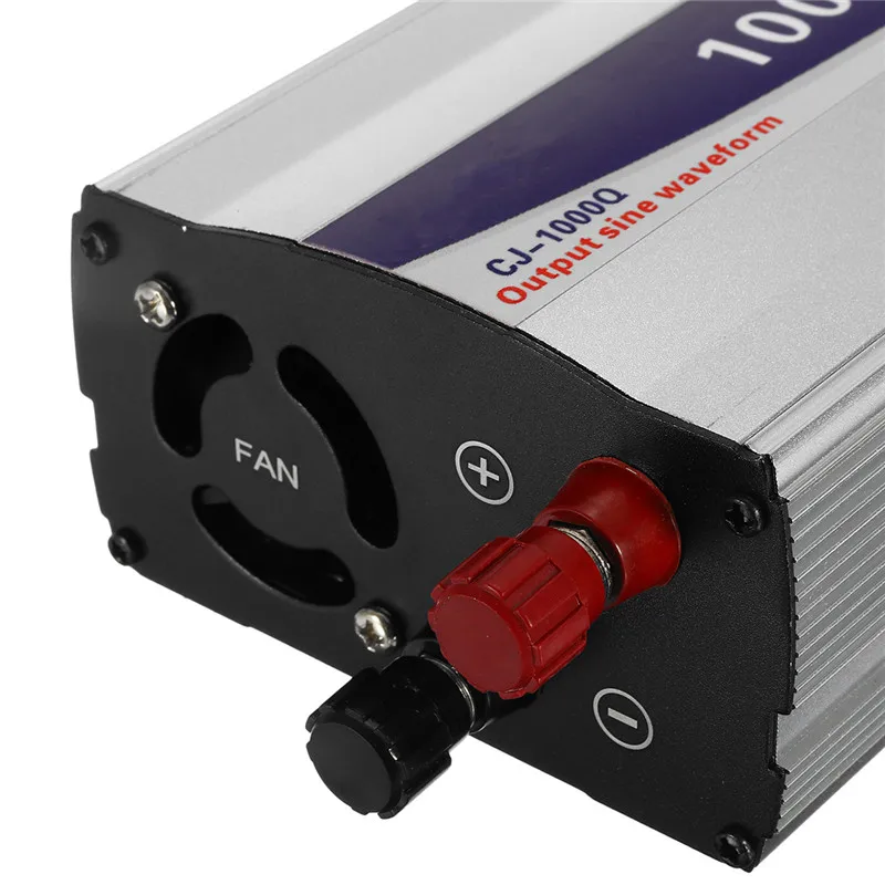 Conjunto de pantalla LED negra de 1000W, inversor de potencia de onda sinusoidal pura de 12V/ 24V/ 48V a 220V, convertidor de fuente de alimentación de transformador ► Foto 2/6
