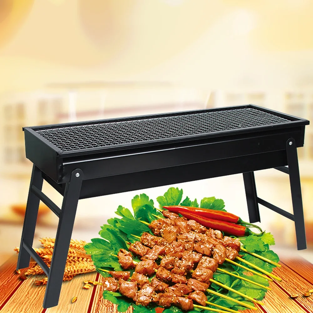 Charcoal Barbecue Grill Folding Stove BBQ Tool Easy Installation Clean