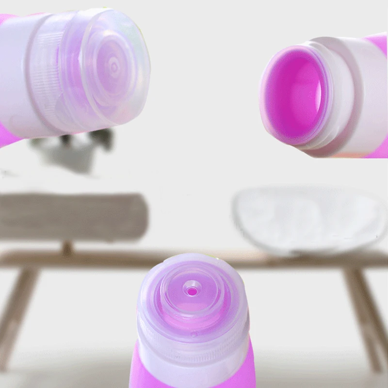 38ML/80ML Cute Mini Travel Silicone Packing Bottle Lotion Shampoo Tube