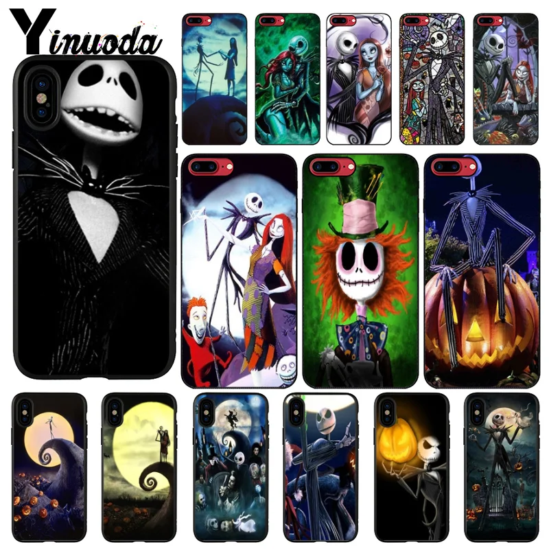

Yinuoda The Nightmare Before Christmas High-end Protector Case for Apple iPhone 8 7 6 6S Plus X XS MAX 5 5S SE XR Mobile Cover