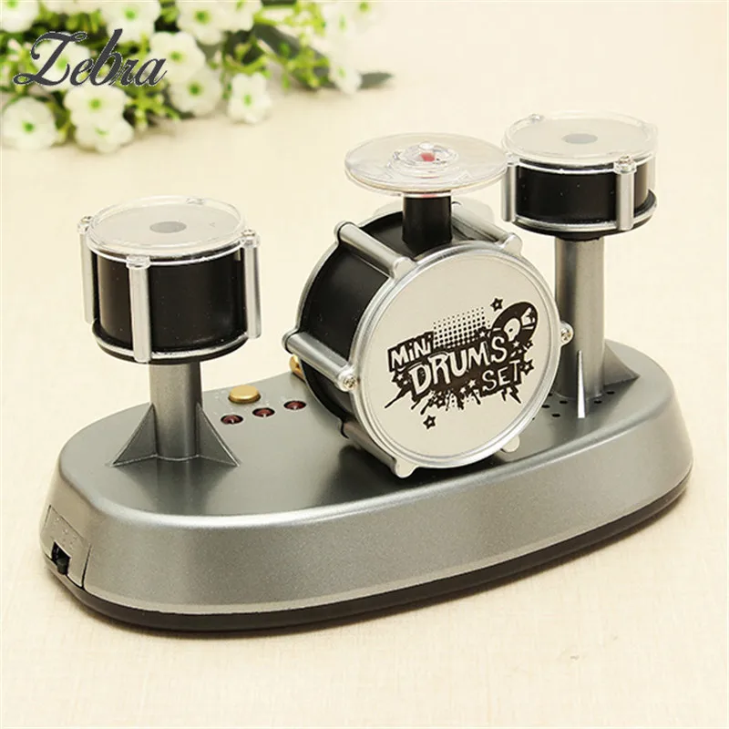 Mini Drum Set Finger Touch Drumming LED Light Musical