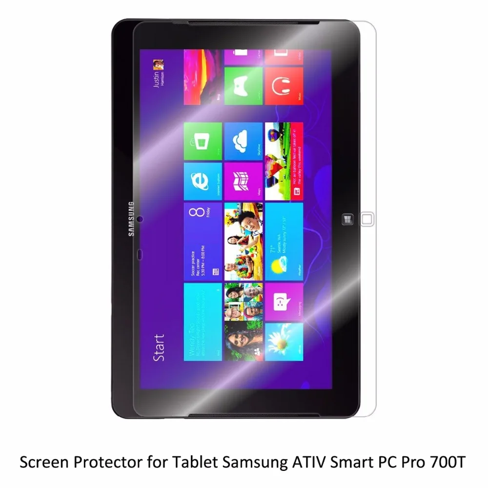 Clear LCD PET Film Anti Scratch/ Anti Bubble / Touch Responsive Screen Protector for Tablet