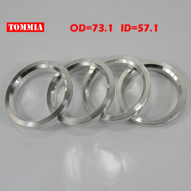 TOMMIA 4Pcs Wheel Hub Centric Rings Center Bore Adapters Spigot Spacer