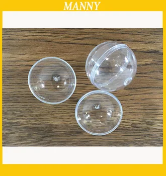 

40mm Empty Plastic Toy Capsule Plastic Ball For Vending Machine Round Clear Plastic Capsule 100pcs/lot Free Shipping