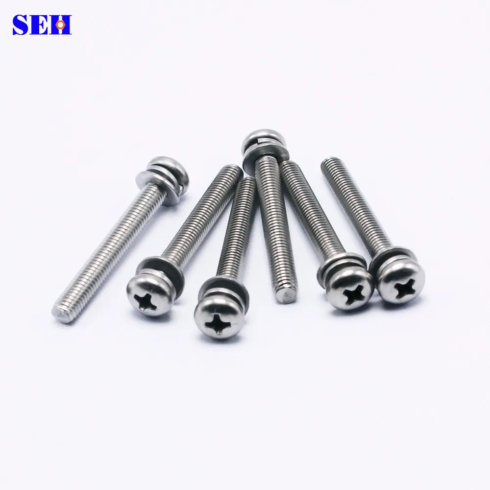 20pcs/lot M5*40 Cross Recessed Round Head Combination