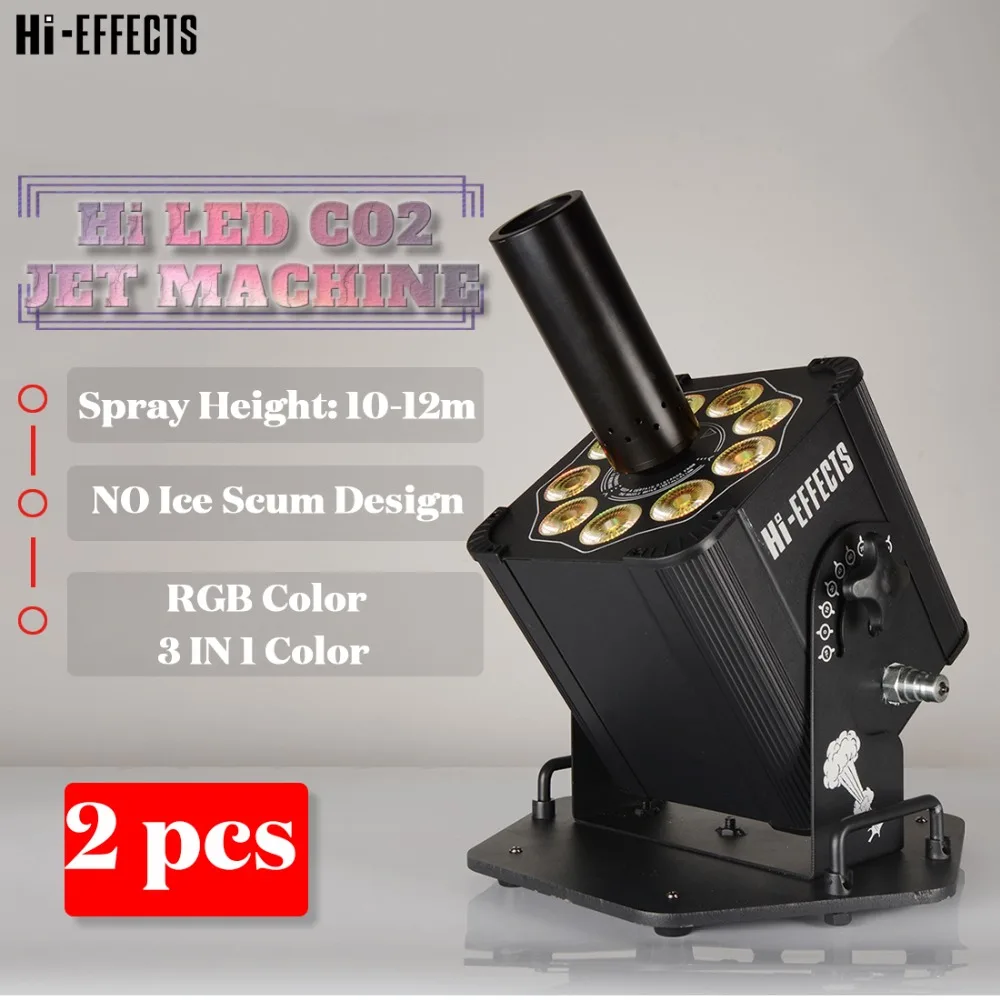 

2pcs/lot Stage Disco Dj Equipment LED RGB 3IN1 Led Lamp Co2 Jet Machine Column High brightness LED co2 Fog Machine