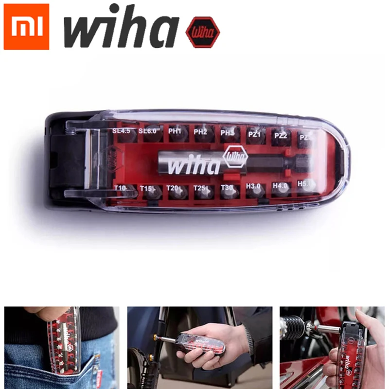 

Xiaomi Mijia Wiha 17 IN 1 Wrench Screwdriver Bits Kit Magnetic Crocodile Mouth Shape Portable Pocket Screwdriver Set Repair Tool