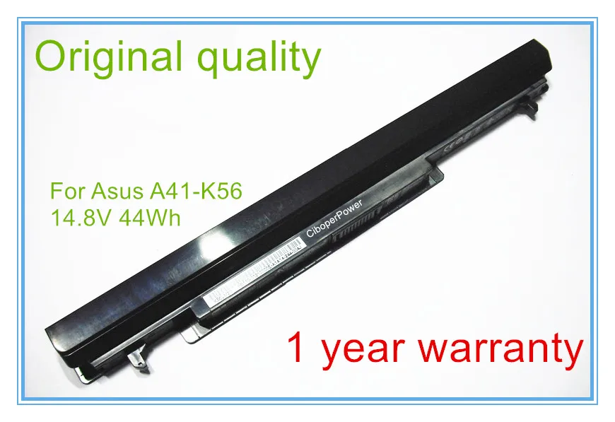 Оригинальный A41-K56 Аккумулятор для ноутбука K46 K46C K46CA K46CM K56 K56CA K56CM A32-K56 14 8 V 2950mAh 4