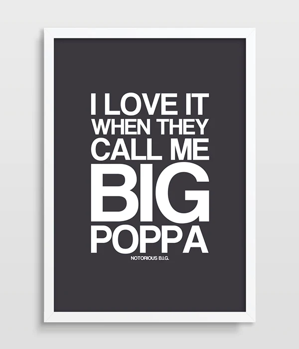 Biggie Smalls BIG and 2Pac Tupac Large BOX CANVAS Art Print Black /& White