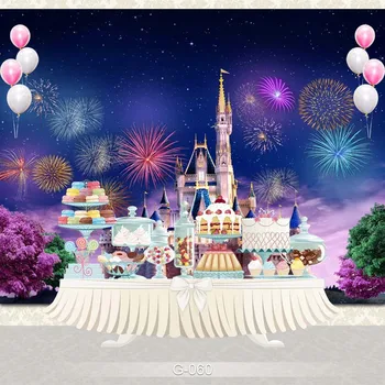 

Customize home decoration Photography Backdrop Studio Background Cartoon Baby Kid Party Birthday photo background G-060