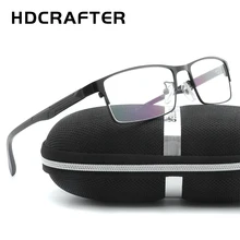 Hdcrafter Для мужчин металлические Оправы для женских очков унисекс высокое качество Для мужчин чтения оптических Оправы для женских очков унисекс компьютер Очки