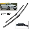 Misima Pair/Set Front Windscreen Windshield Wiper Blades Set For SEAT Leon MK3 (Left Hand Drive) 2017 2016 2015 2014 2013 2012 ► Photo 1/6