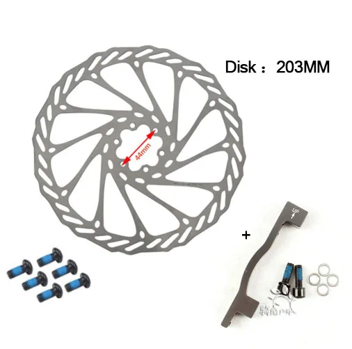 Горный велосипед дисковый тормозной адаптер PM-PM-F203 тормозное сиденье дисковый тормозной адаптер Колонка 203 гнездо адаптера диск - Цвет: Disc  titanium