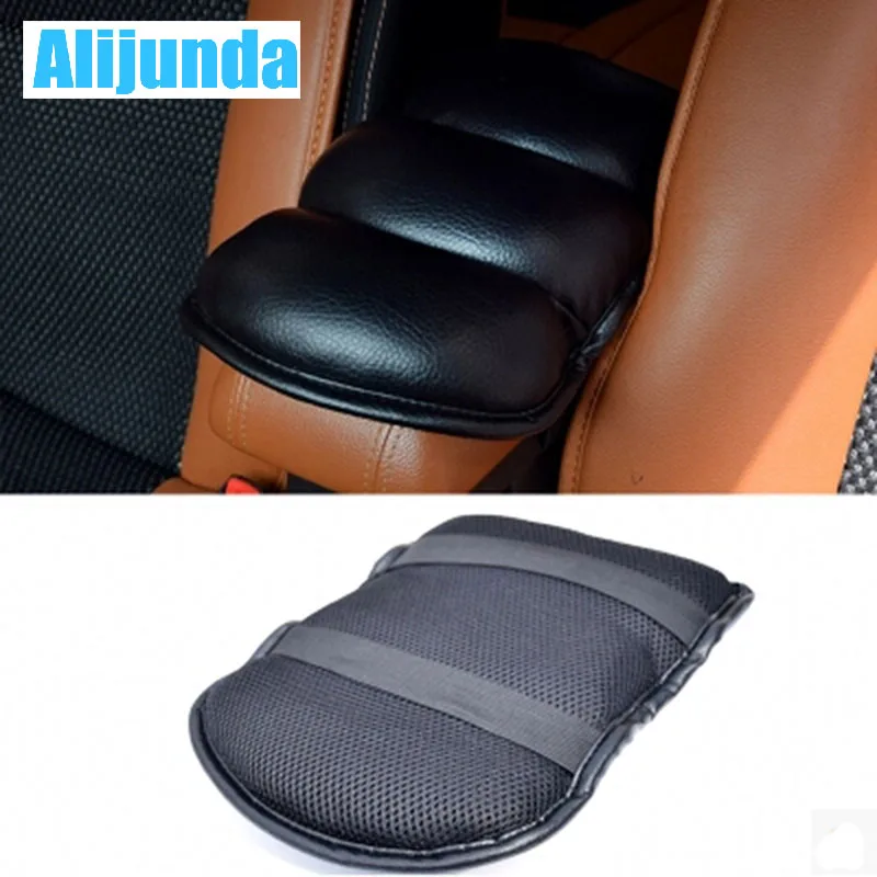 

General Car Leather Center Console Handrail Box Cover Pad Support Pillow for Honda CRV Accord Odeysey Crosstour FIT Jazz City