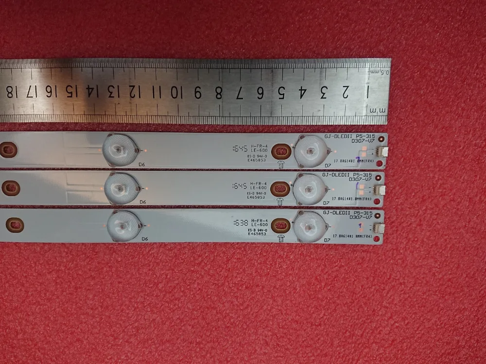 

New 3 PCS/set 7LED 615mm LED strip for Sony KDL-32R300B 32PHT4509 TPT315B5 GJ-DLEDII P5-315 D307-V7 V1 V6 715B0059L01000004R