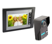 Sistema de Videoportero Con Cable Timbre Video de La Puerta Teléfono de Bell Freeship Kits IR Cámara de Visión Nocturna Timbre de La Puerta de Intercomunicación