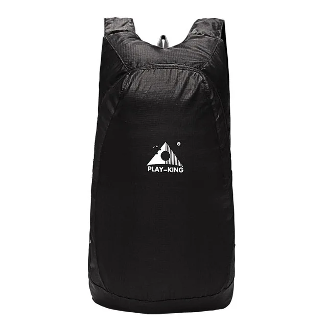 Ультра легкий складной походный рюкзак для путешествий водонепроницаемый складной прочный рюкзак 20л, 6 цветов - Цвет: Черный цвет