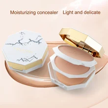 Двухслойная прессованная пудра для лица консилер контроль масла инструменты для красоты отделка кожи H7JP