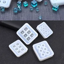 1PCS 12MM 16MM Ball&Cube Silicon Mold Mould For Epoxy Resin Jewelry Square Beads Making DIY Craft H201