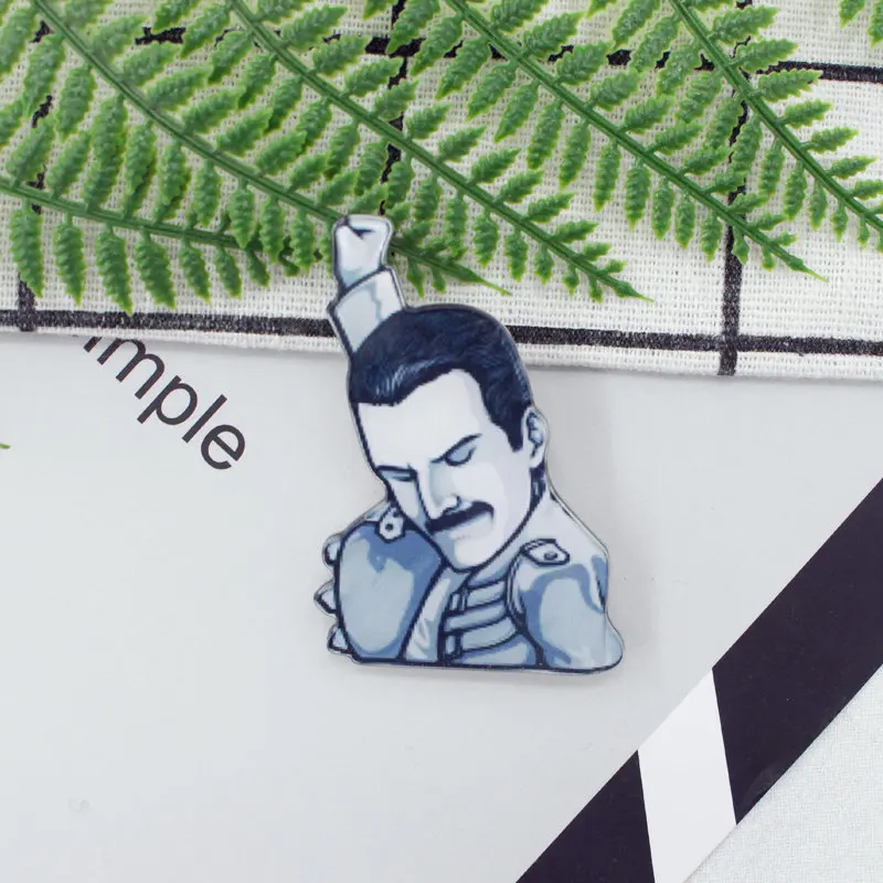 Quirky Gentleman Dress-up Cat Plastic Acrylic Pin Badge Kawaii Japanese Brooch