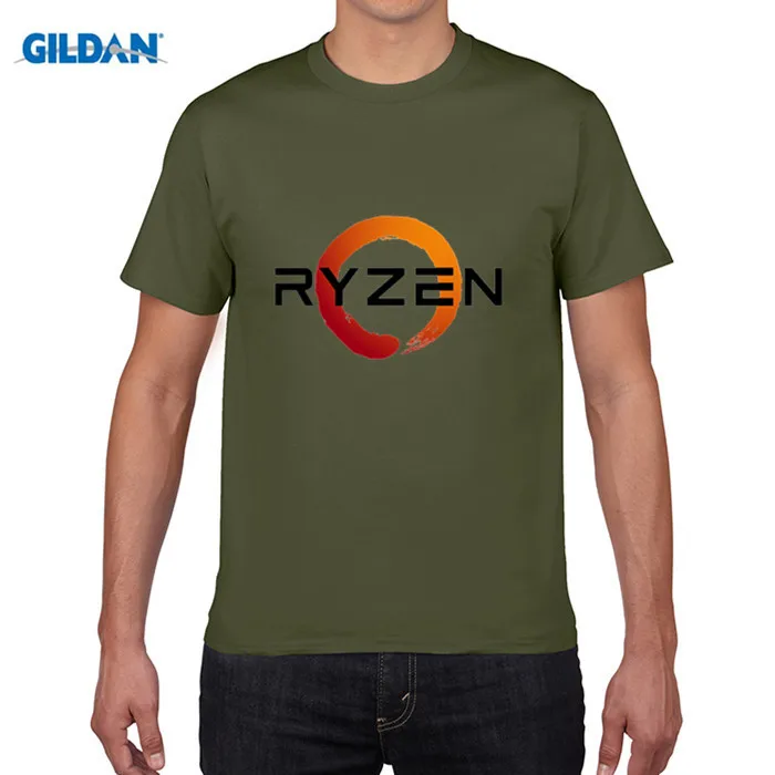 GILDAN PC CP Uprocessor AMD RYZEN T Shirt geek programmer tees Gaming camiseta Computer ZEN Peripherals T-Shirt | Мужская одежда