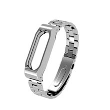 Ремешок из нержавеющей стали для Xiaomi mi band 2 Безвинтовой металлический ремешок на руку браслет для mi band2 умные Браслеты Аксессуары