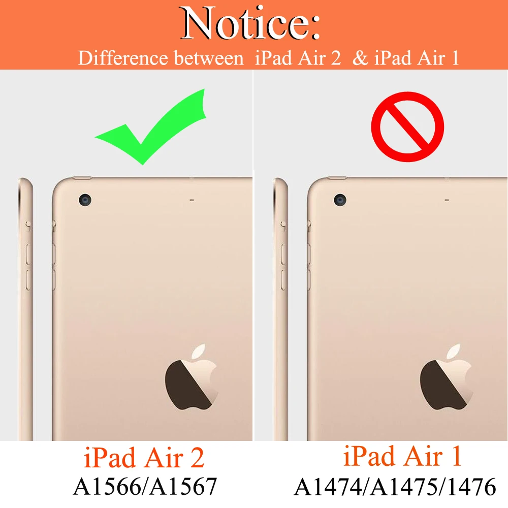 Для iPad Air 2 A1566 A1567 силиконовый чехол для Smart сна из искусственной кожи Ультратонкий