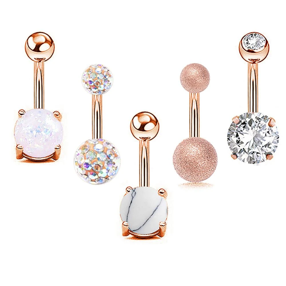 Steel Navel Belly Button Bar Ring Crystal Heart Body Piercing Jewelry Gift Hot Steel Navel Belly Button Bar Ring Crystal Heart Body Piercing Jewelry Gift Hot
