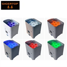 TIPTOP 6 XLOT Freedom Par беспроводной, DMX 512 RGBWA UV 6в1 светодиодный Par свет белый корпус мини 6x18 Вт Беспроводная система DMX батарея мощность