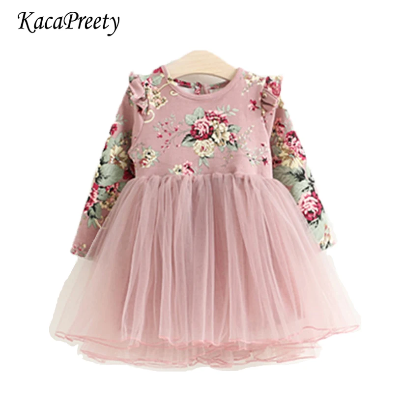

Xmas baby girls dress red/pink Tulle Flower Gown Fancy Bridesmaid Dress toddler baby girls clothing bebe vestidos new year