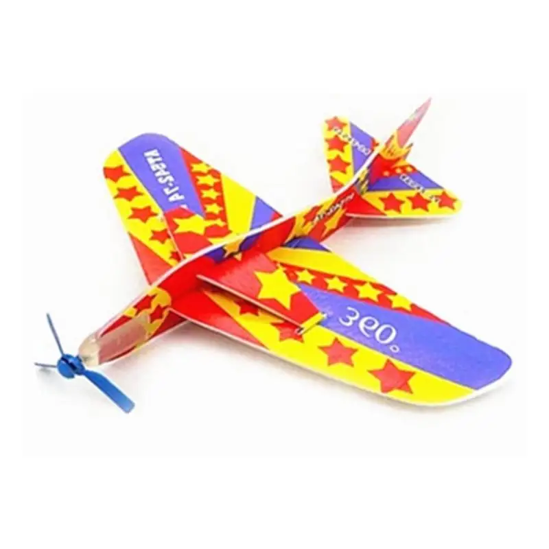 Креативная детская Волшебная карусель боевой самолет пенная бумажная модель самолета ручной бросок Летающий планер самолеты Diecasts игрушка Vehecles
